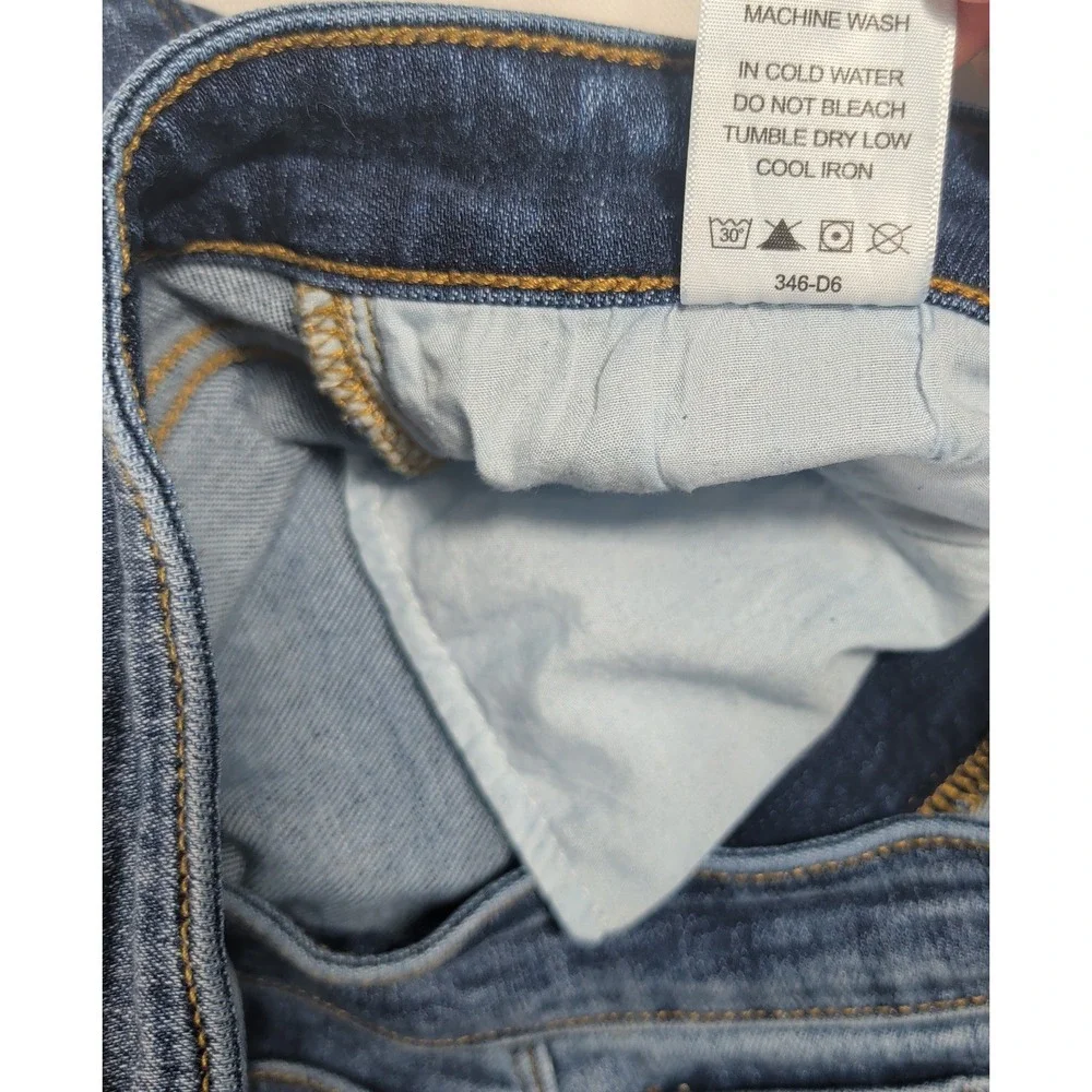Judy Blue Jeans Womens 13/31 Blue Boyfriend Fit JB82346DK Stretch Medium Wash